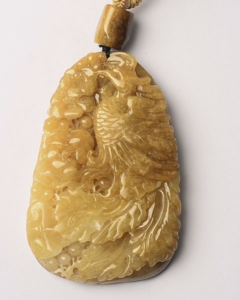 玉石彫刻　中国美術　玉細工　鳳凰 凤凰来仪_翡翠雕刻_王君_玉雕大师网